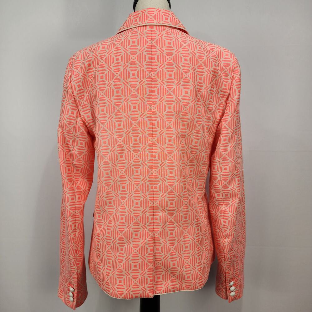 Gap Academy Blazer Geometric Neon Pink 8 Tall - Picture 7 of 12